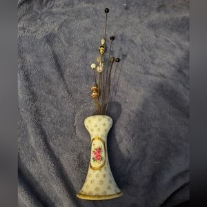 NEW!!! Vintage NIPPON Hat Pins and Vase (HAND PAINTED)